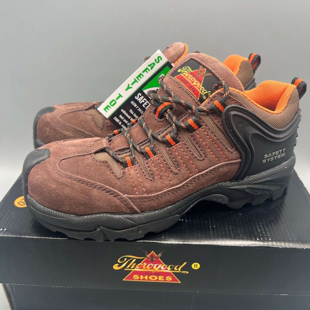 Thorogood Gravity Sport Oxford‎ Composite Toe Work Shoes Brown Mens 7 Womens 9